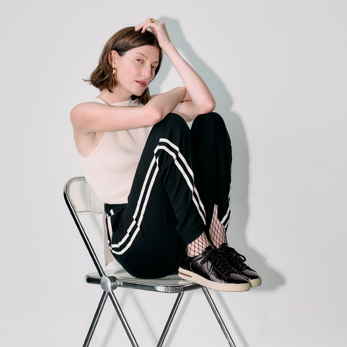 Birkenstock Bend Narrow Sneaker (Women) - High Shine Black Leather Athletic - Casual - Slip On - The Heel Shoe Fitters
