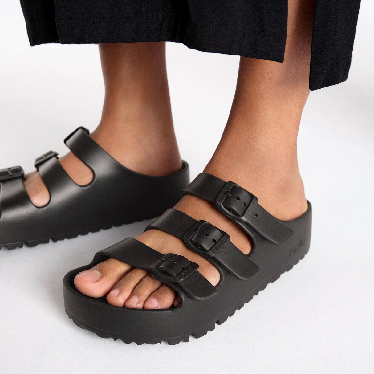 Birkenstock Florida III Flex Platform EVA Slide Sandal (Women) - Black