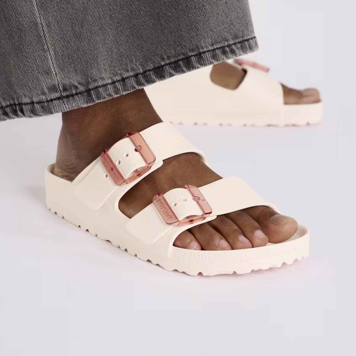 Birkenstock Arizona Stealth Buckle EVA Slide Sandal (Women) - Light Rose Sandal - Slide - The Heel Shoe Fitters