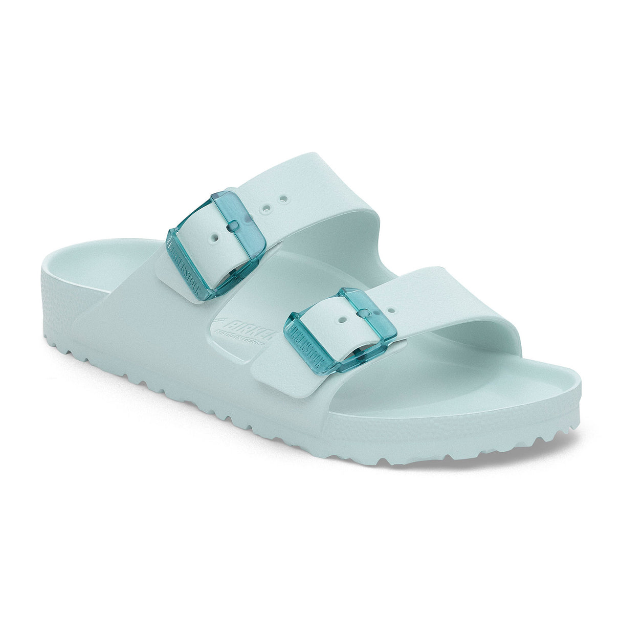 Birkenstock Arizona Stealth Buckle EVA Slide Sandal (Women) - Surf Green Sandal - Slide - The Heel Shoe Fitters