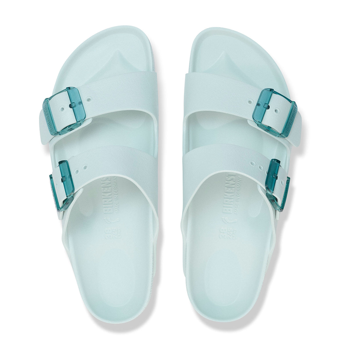 Birkenstock Arizona Stealth Buckle EVA Slide Sandal (Women) - Surf Green Sandal - Slide - The Heel Shoe Fitters