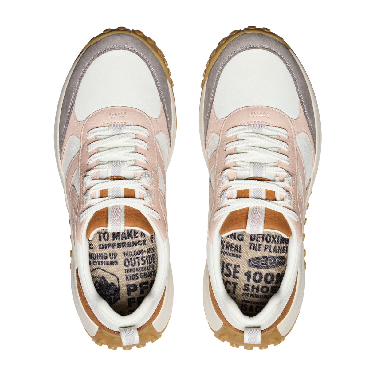 Keen KS86 Sneaker (Women) - Maple/Cameo Rose Leather Athletic - Running - Trail - The Heel Shoe Fitters