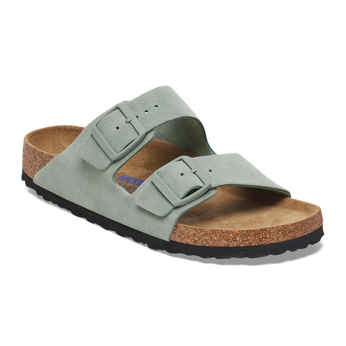 Birkenstock Arizona Soft Footbed Narrow Slide Sandal (Women) - Pure Sage Suede Sandal - Slide - The Heel Shoe Fitters