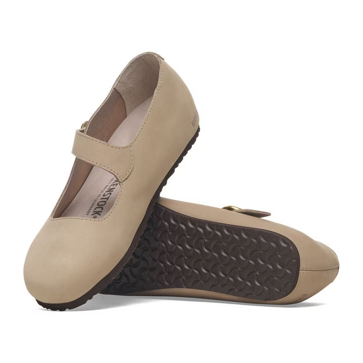 Birkenstock Tracy Mary Jane (Women) - Sandcastle Nubuck Dress-Casual - Flat - The Heel Shoe Fitters