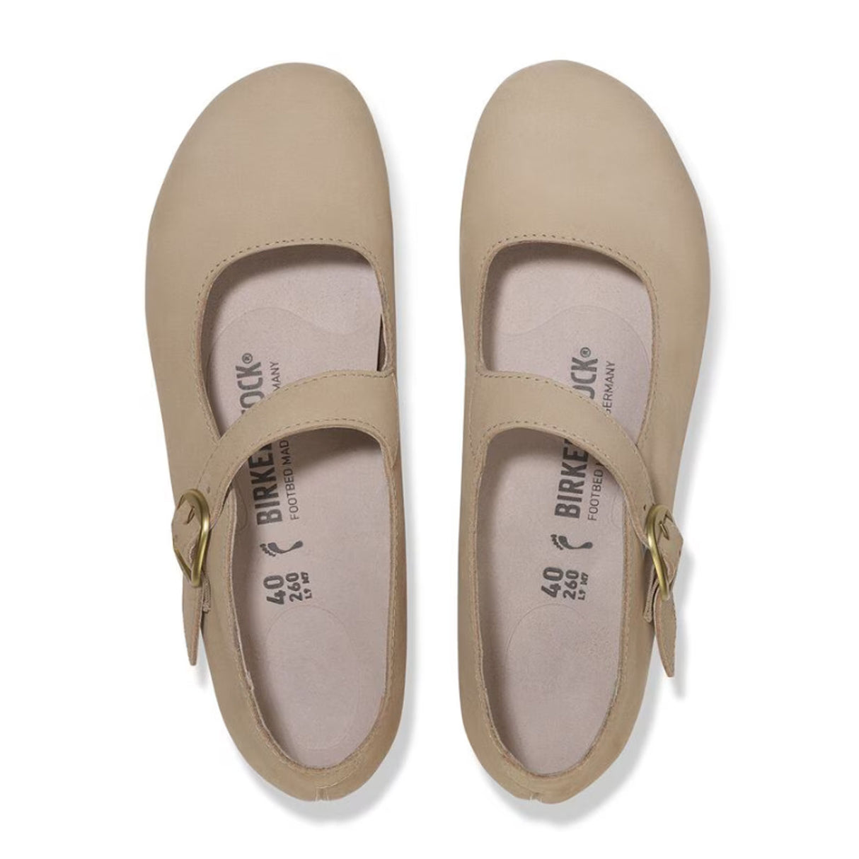 Birkenstock Tracy Mary Jane (Women) - Sandcastle Nubuck Dress-Casual - Flat - The Heel Shoe Fitters