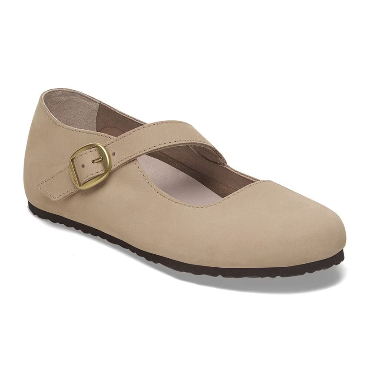 Birkenstock Tracy Mary Jane (Women) - Sandcastle Nubuck Dress-Casual - Flat - The Heel Shoe Fitters