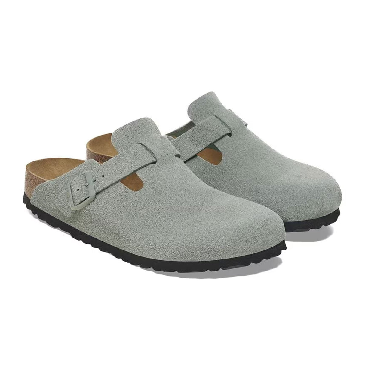 Birkenstock Boston Suede Soft Footbed Clog (Women) Dress-Casual - Clogs & Mules - The Heel Shoe Fitters
