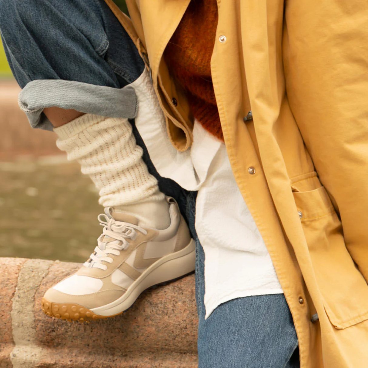 Keen KS86 Sneaker (Women) - Birch/Star White Athletic - Casual - Lace Up - The Heel Shoe Fitters