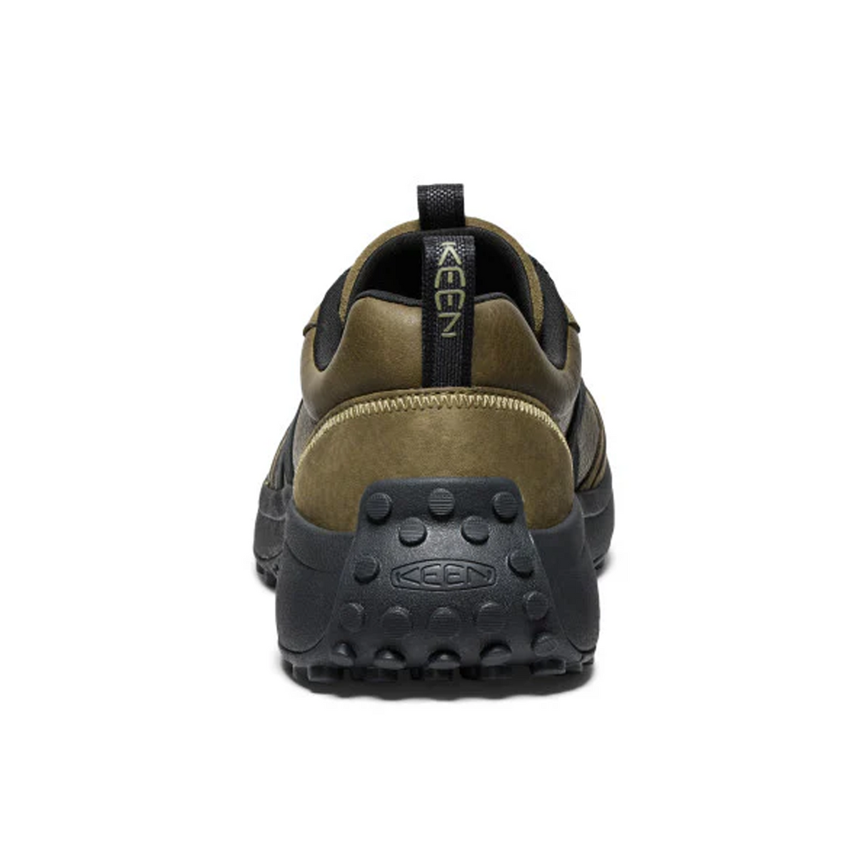 Keen KS86 Sneaker (Men) - Dark Olive/Black Leather Athletic - Running - Trail - The Heel Shoe Fitters