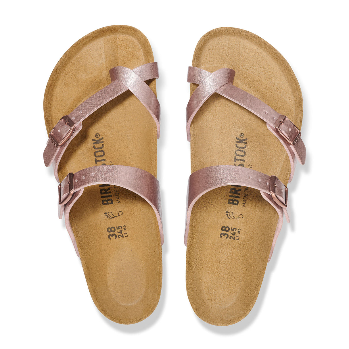 Birkenstock Mayari Sandal (Women) - Metallic Copper Birko-Flor Sandal - Thong - The Heel Shoe Fitters