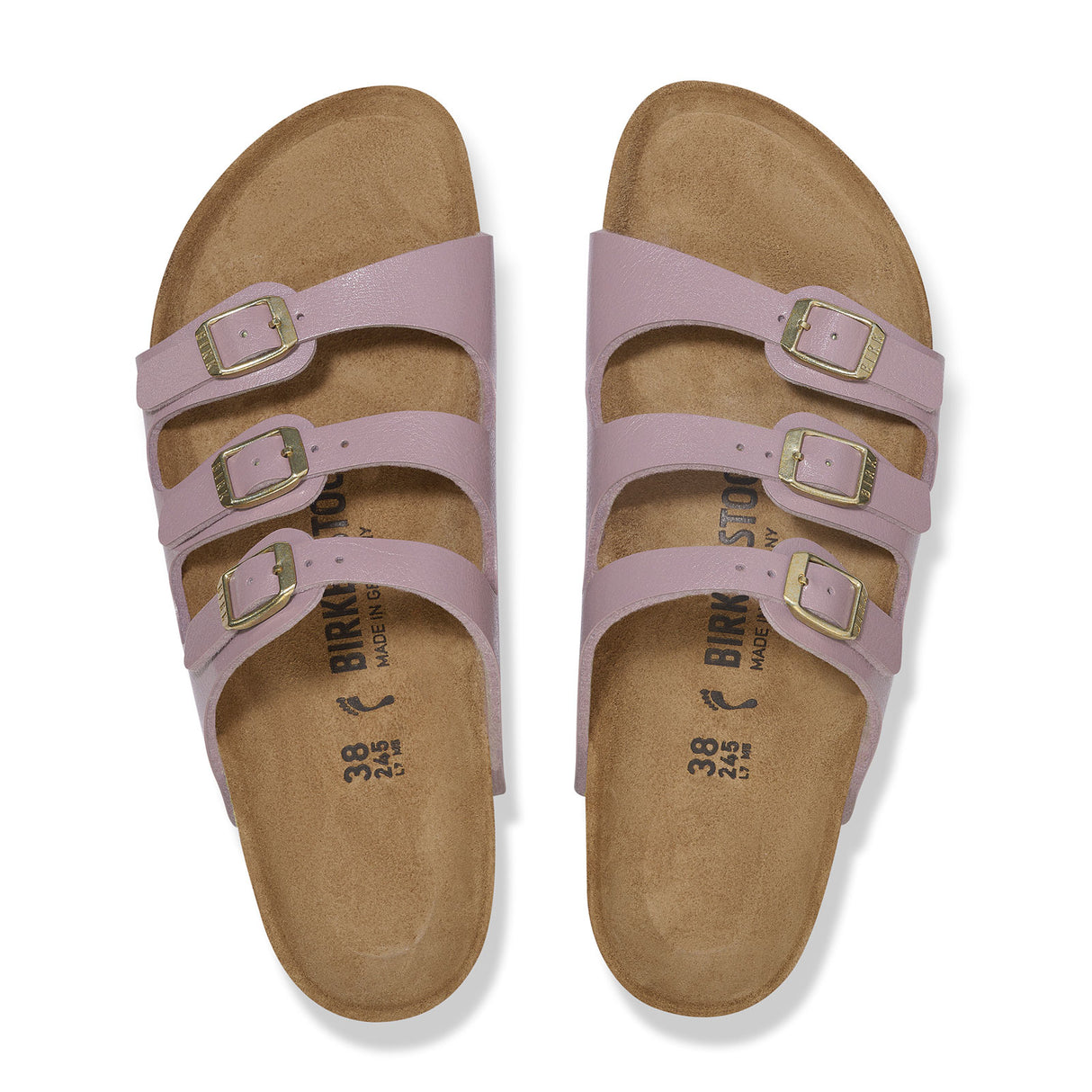 Birkenstock Florida Slide Sandal (Women) - Graceful Faded Purple Birko-Flor Sandal - Slide - The Heel Shoe Fitters