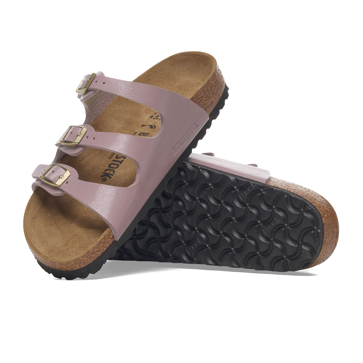 Birkenstock Florida Slide Sandal (Women) - Graceful Faded Purple Birko-Flor Sandal - Slide - The Heel Shoe Fitters