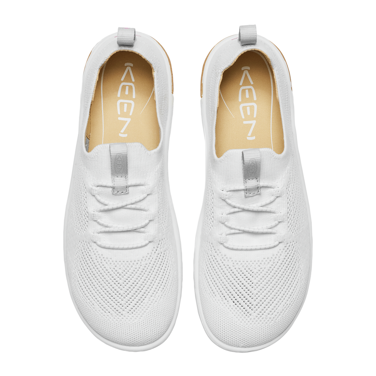 Keen KNX Knit Lace Sneaker (Women) - Star White/Moonlite Mauve Athletic - Casual - Lace Up - The Heel Shoe Fitters