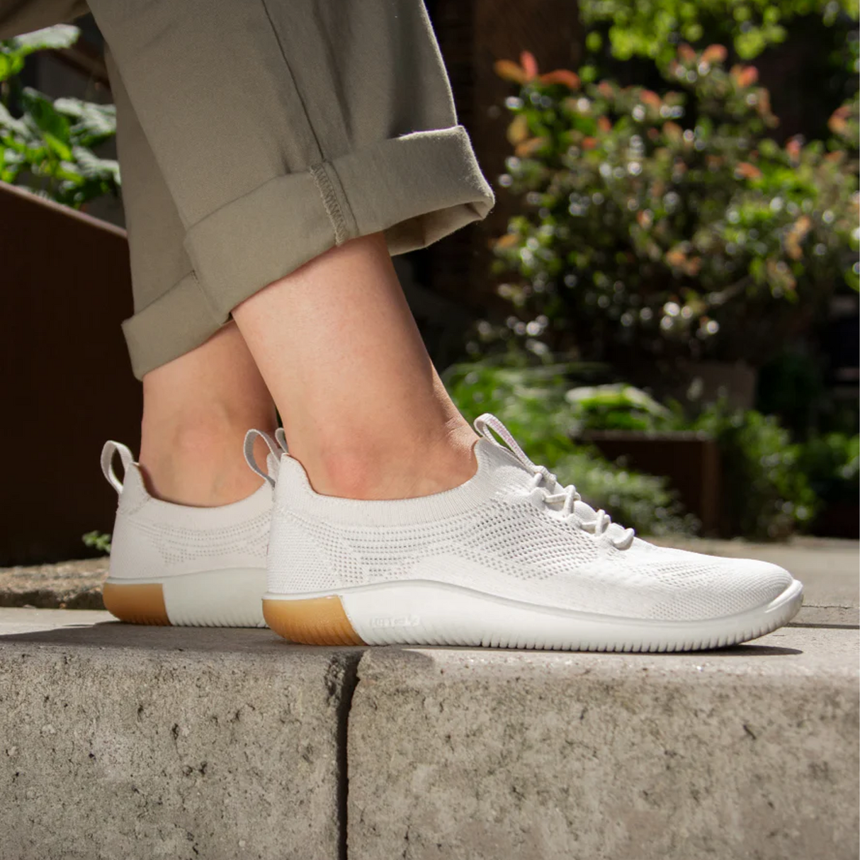 Keen KNX Knit Lace Sneaker (Women) - Star White/Moonlite Mauve Athletic - Casual - Lace Up - The Heel Shoe Fitters