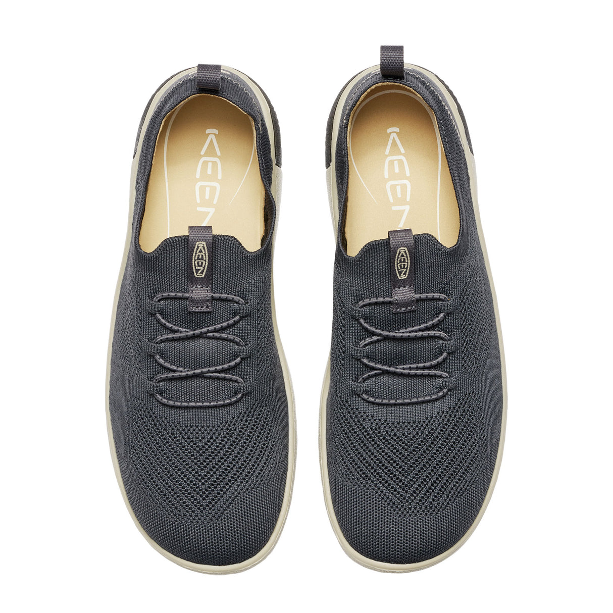 Keen KNX Knit Lace Sneaker (Men) - Black/Magnet Athletic - Casual - Lace Up - The Heel Shoe Fitters