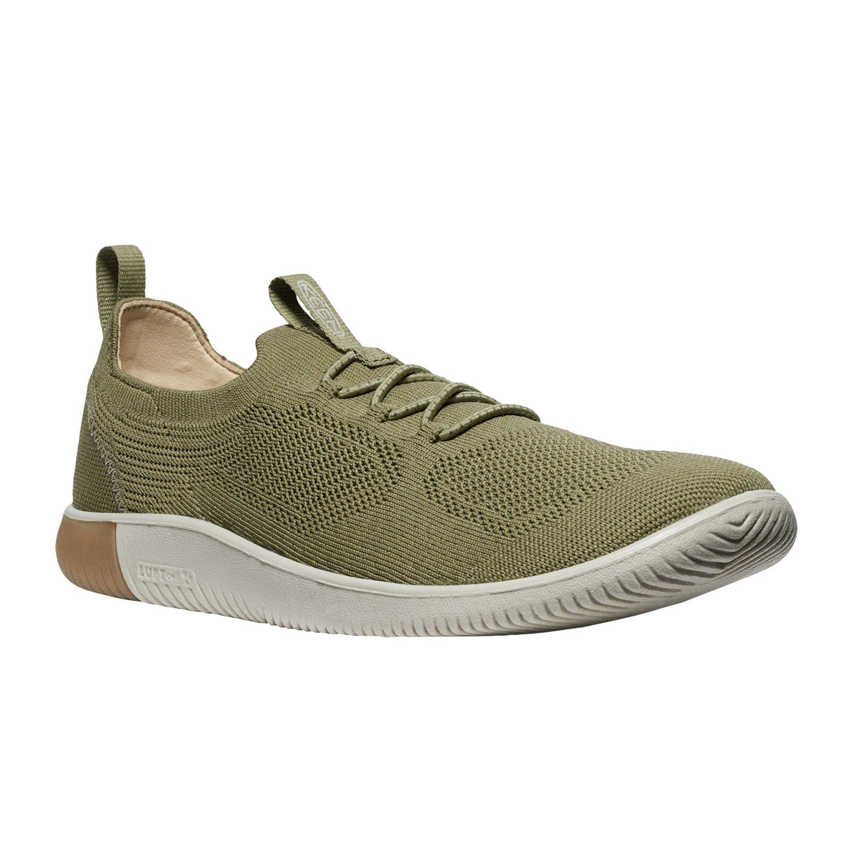 Keen KNX Knit Lace Sneaker (Men) - Martini Olive/Plaza Taupe Athletic - Casual - Lace Up - The Heel Shoe Fitters