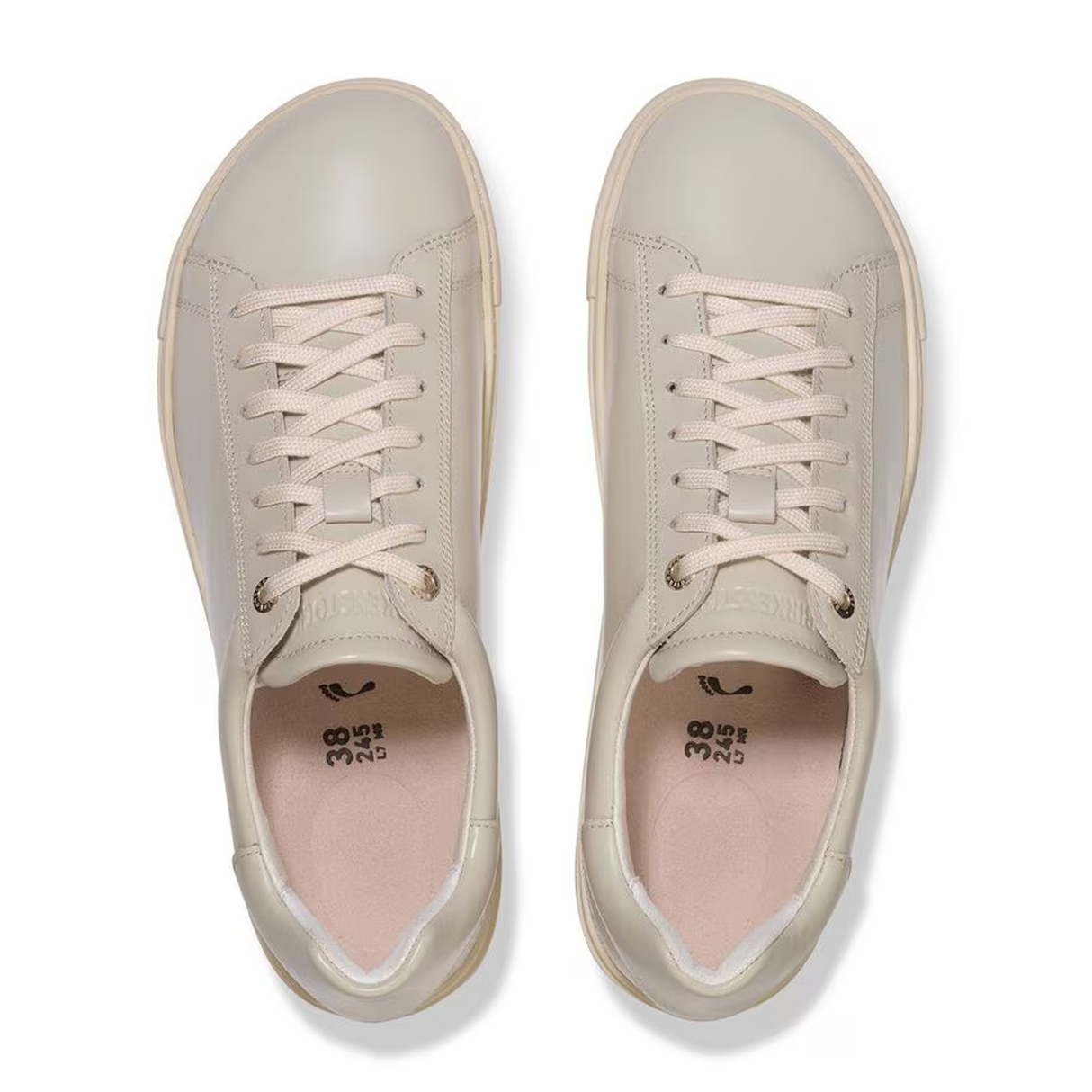 Birkenstock Bend Sneaker (Women) - Glossy Oyster Athletic - Casual - Lace Up - The Heel Shoe Fitters