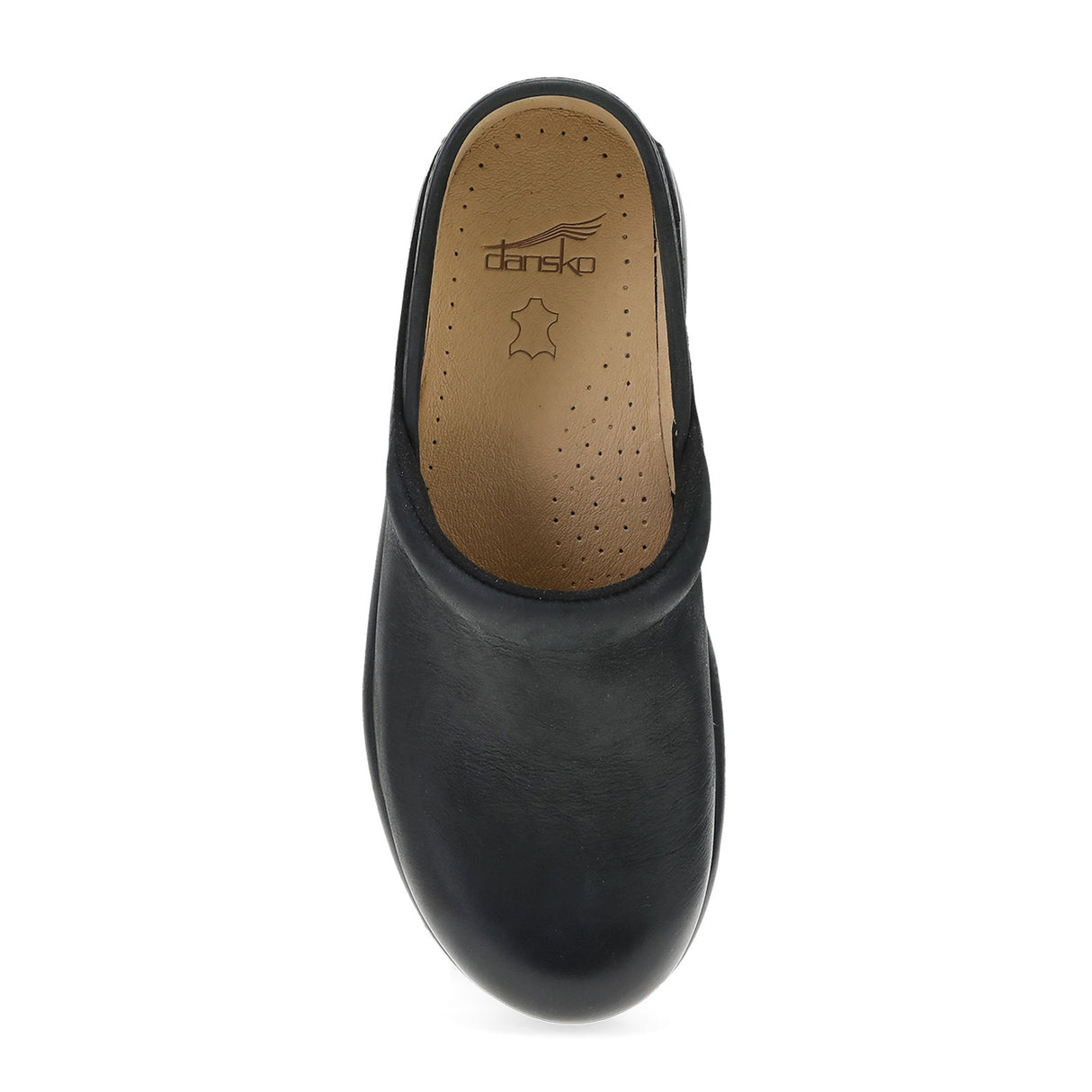 Dansko Platform Pro Clog (Women) - Black Burnished Nubuck Dress-Casual - Professional - The Heel Shoe Fitters