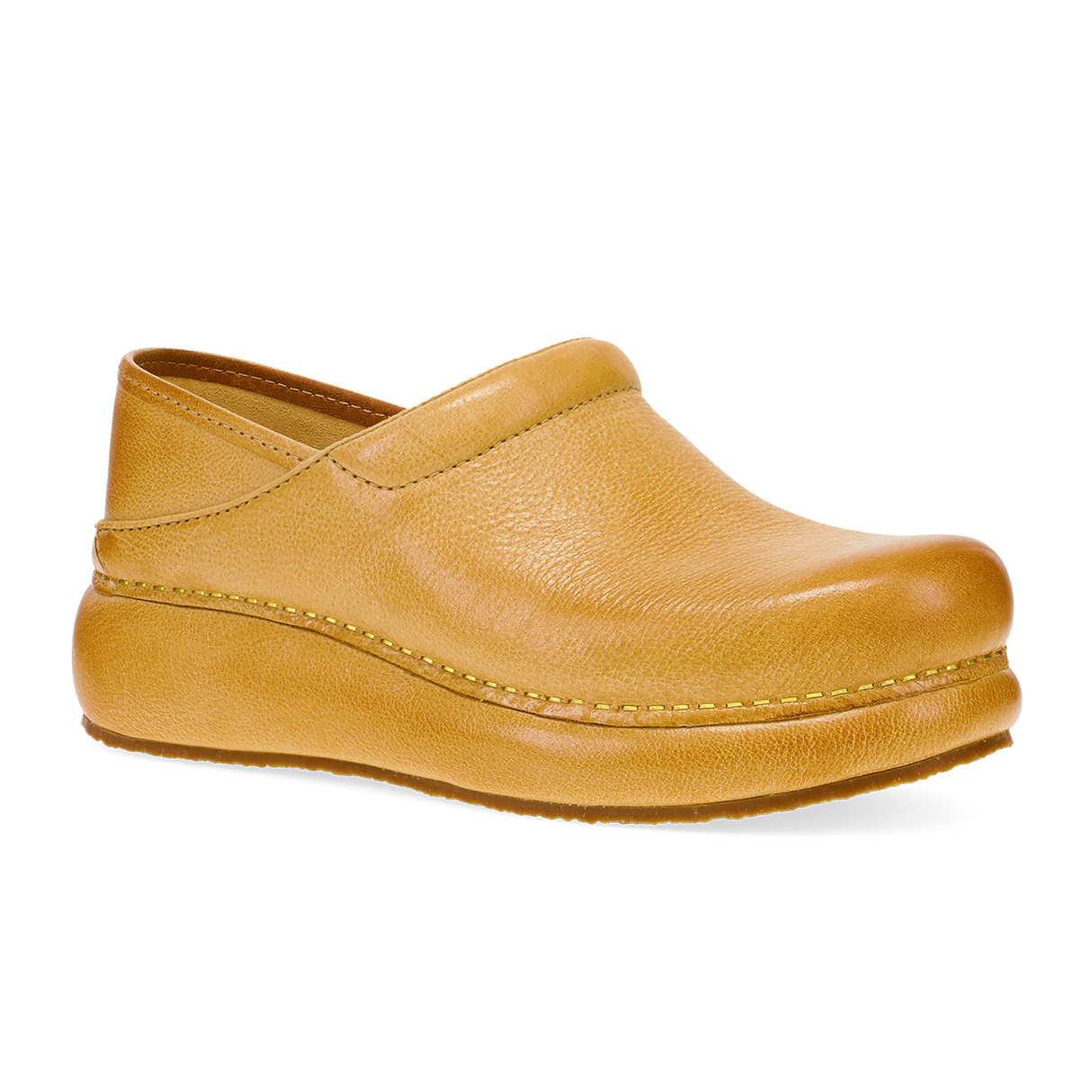 Dansko Platform Pro Clog (Women) - Honey Distressed Dress-Casual - Professional - The Heel Shoe Fitters