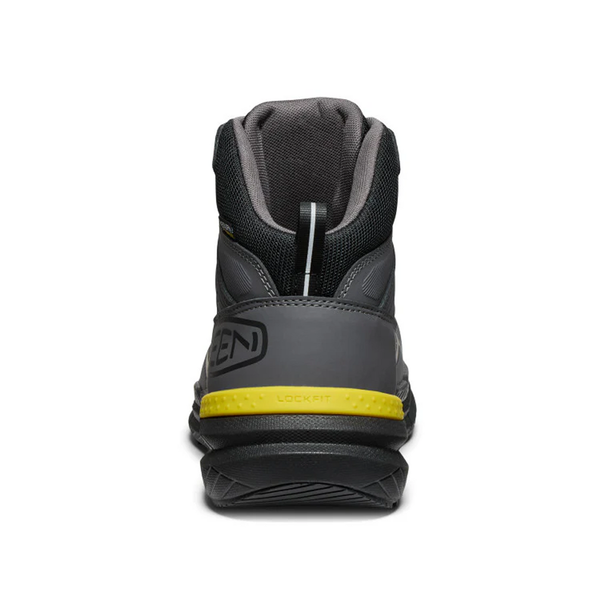 Keen Utility Synchro Mid Waterproof Carbon Toe Work Boot (Men) - Magnet/Black Boots - Work - Mid - The Heel Shoe Fitters