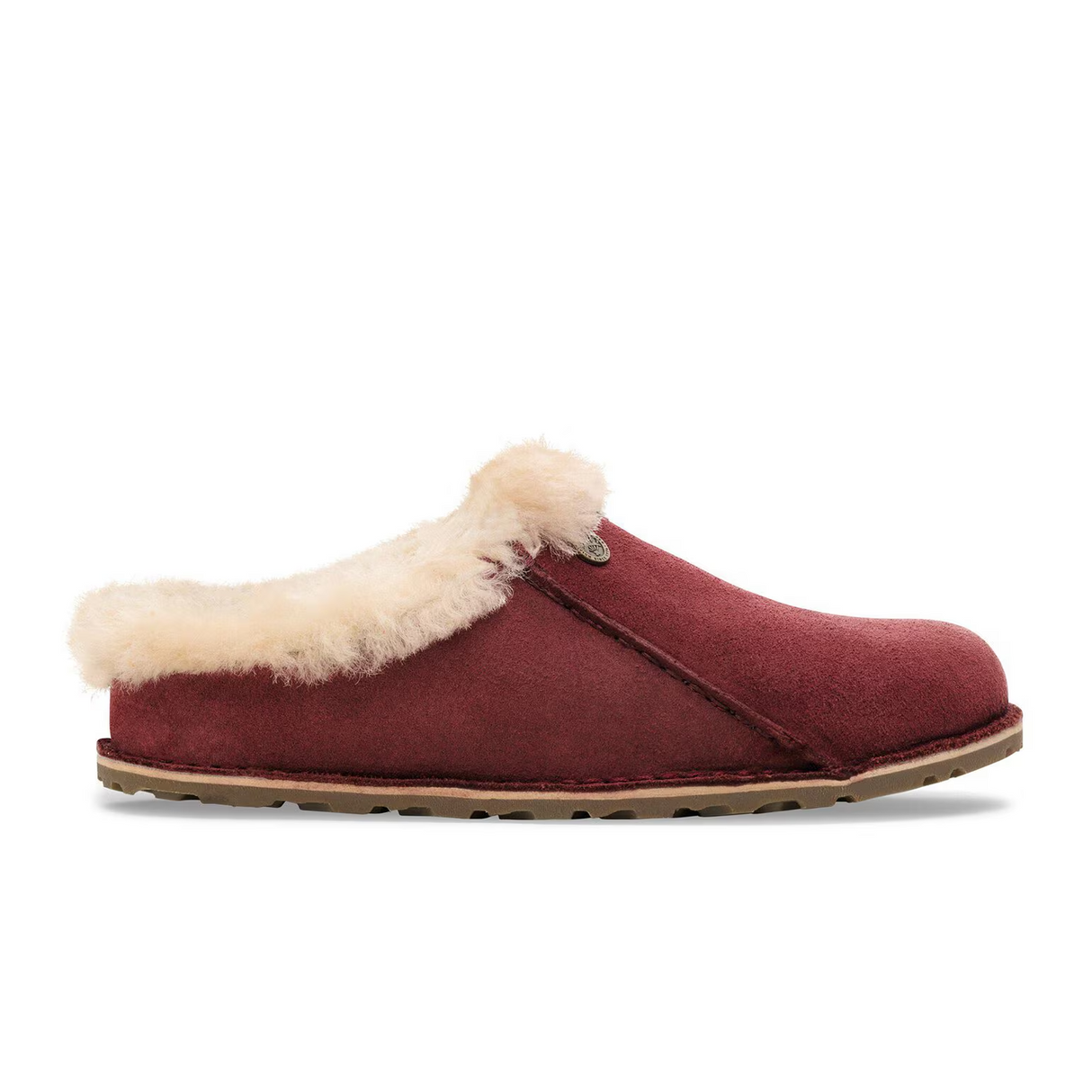 Birkenstock Zermatt Premium Slipper (Women) - Zinfandel Suede/Sandcastle Shearling Dress-Casual - Slipper - The Heel Shoe Fitters