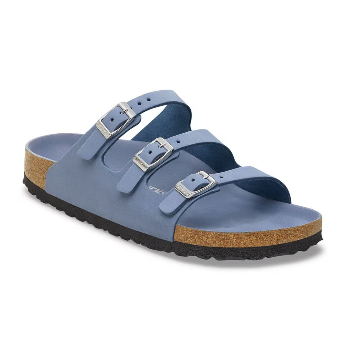 Birkenstock Florida Hex Slide Sandal (Women) - Stone Blue Nubuck Sandal - Slide - The Heel Shoe Fitters