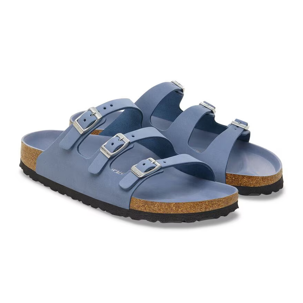 Birkenstock Florida Hex Slide Sandal (Women) - Stone Blue Nubuck Sandal - Slide - The Heel Shoe Fitters