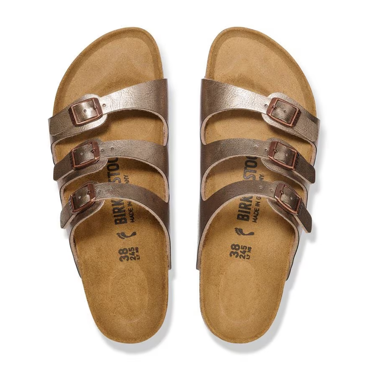 Birkenstock Florida Slide Sandal (Women) - Graceful Taupe Birko-Flor Sandal - Slide - The Heel Shoe Fitters