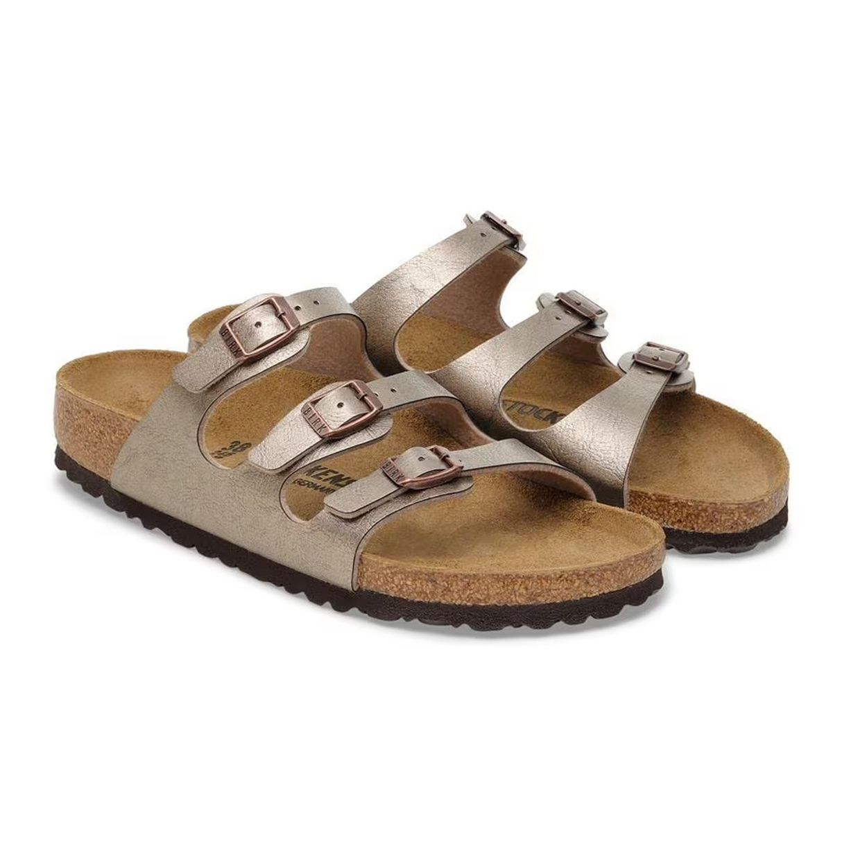Birkenstock Florida Slide Sandal (Women) - Graceful Taupe Birko-Flor Sandal - Slide - The Heel Shoe Fitters