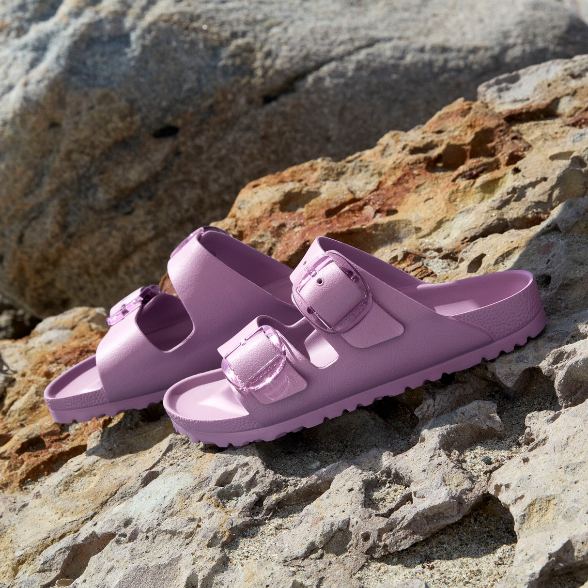 Birkenstock Arizona Big Buckle EVA Slide Sandal (Women) - Mauve Sandal - Slide - The Heel Shoe Fitters