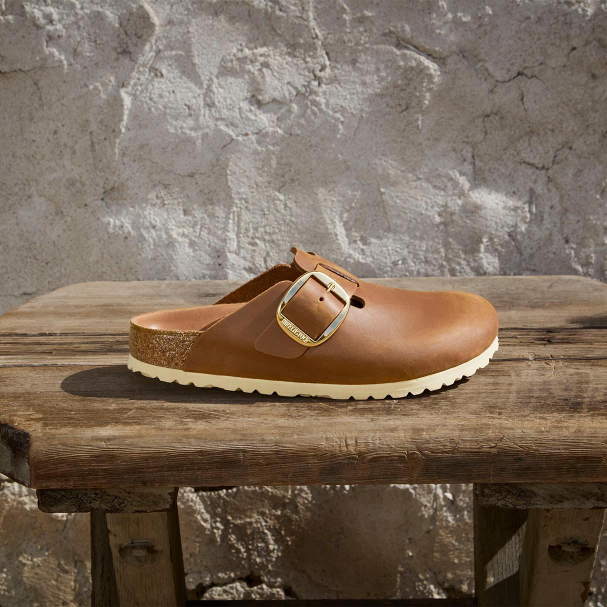 Birkenstock Boston Big Buckle Clog (Women) - Cognac Oiled Leather Dress-Casual - Clogs & Mules - The Heel Shoe Fitters