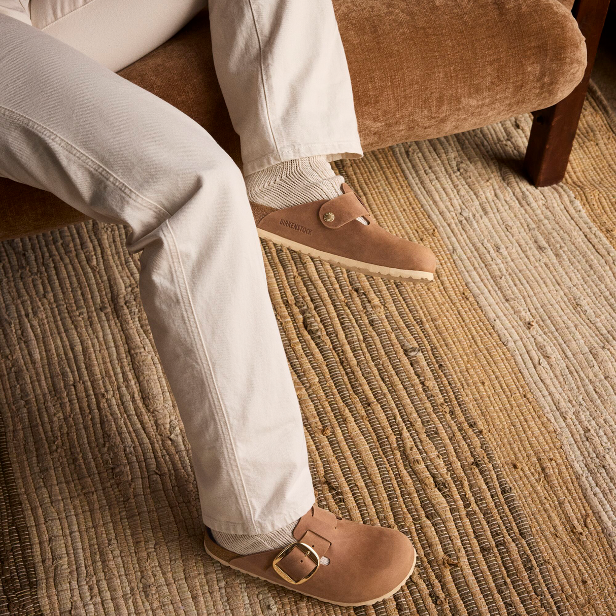 Birkenstock Boston Big Buckle Clog (Women) - Cognac Oiled Leather Dress-Casual - Clogs & Mules - The Heel Shoe Fitters