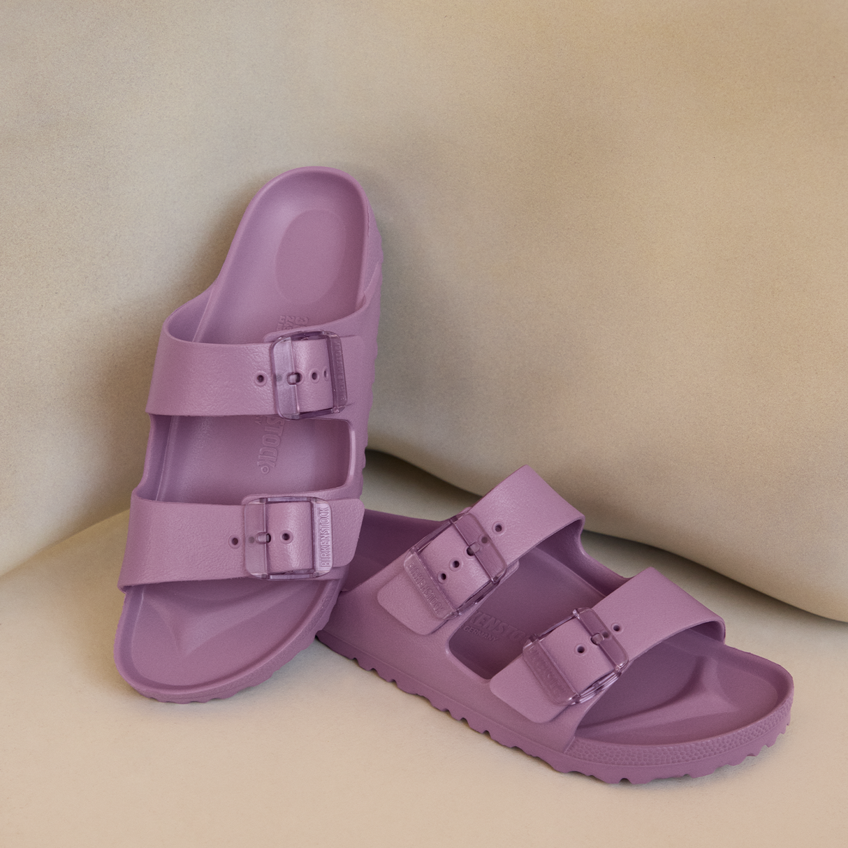 Birkenstock Arizona Stealth Buckle EVA Slide Sandal (Women) - Mauve Sandal - Slide - The Heel Shoe Fitters