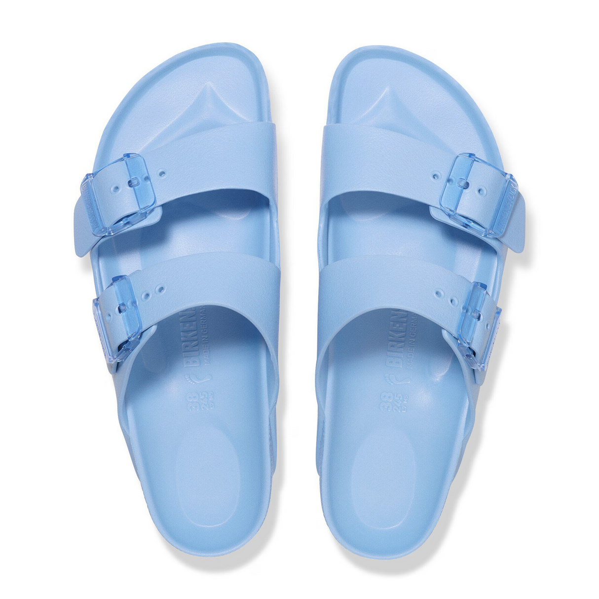 Birkenstock Arizona Stealth Buckle Slide Sandal (Women) - Dusty Blue EVA