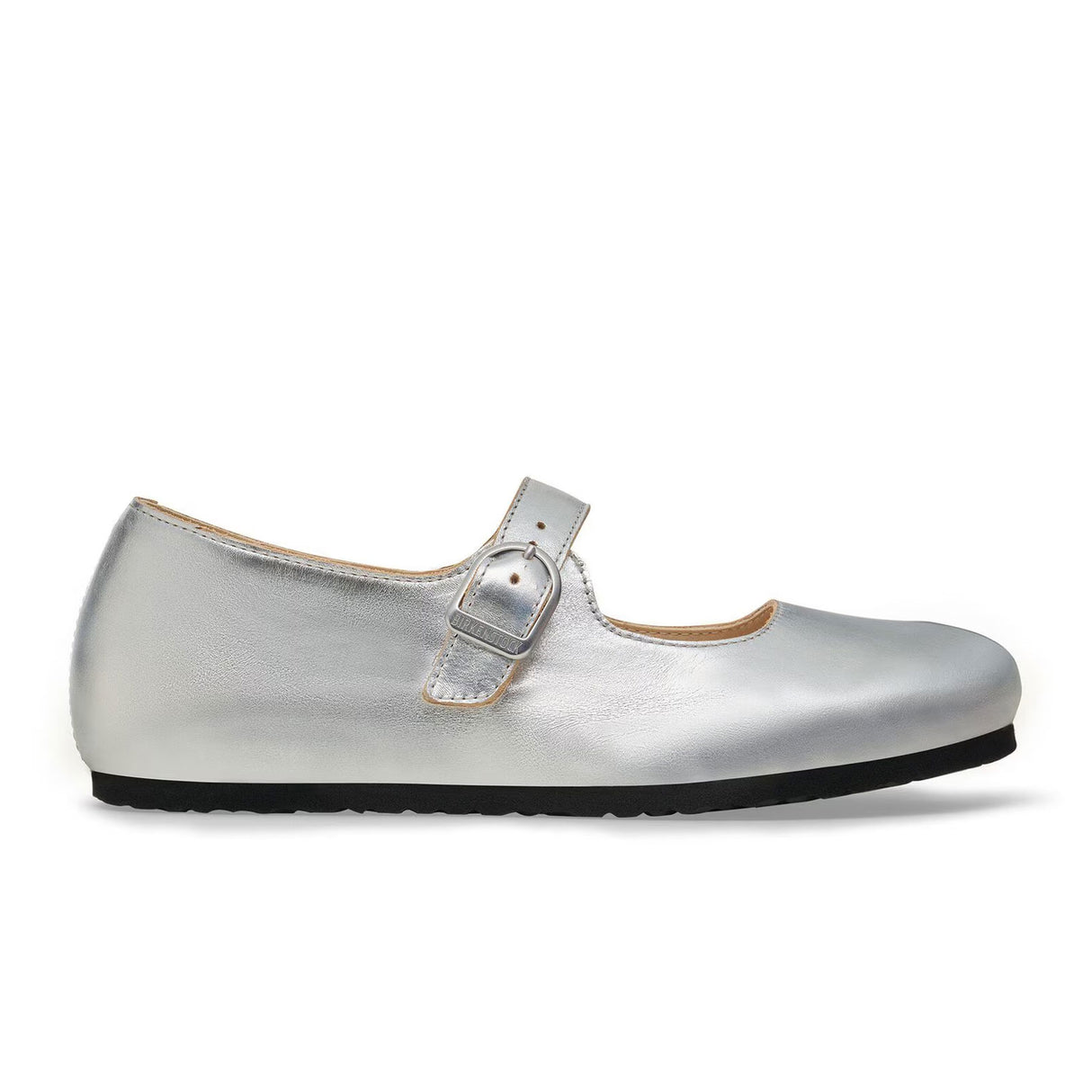 Birkenstock Santa Clarita Mary Jane Flat (Women) - Silver Leather Dress-Casual - Flat - The Heel Shoe Fitters