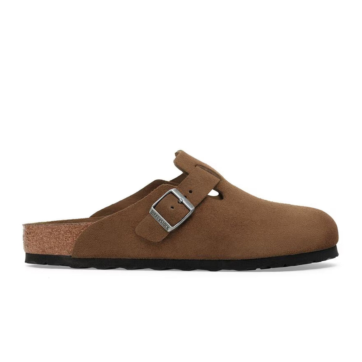 Birkenstock Boston Soft Footbed Clog (Men) - Dark Tea Suede Dress-Casual - Clogs & Mules - The Heel Shoe Fitters