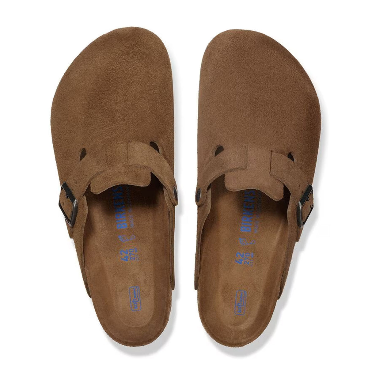 Birkenstock Boston Soft Footbed Clog (Men) - Dark Tea Suede Dress-Casual - Clogs & Mules - The Heel Shoe Fitters