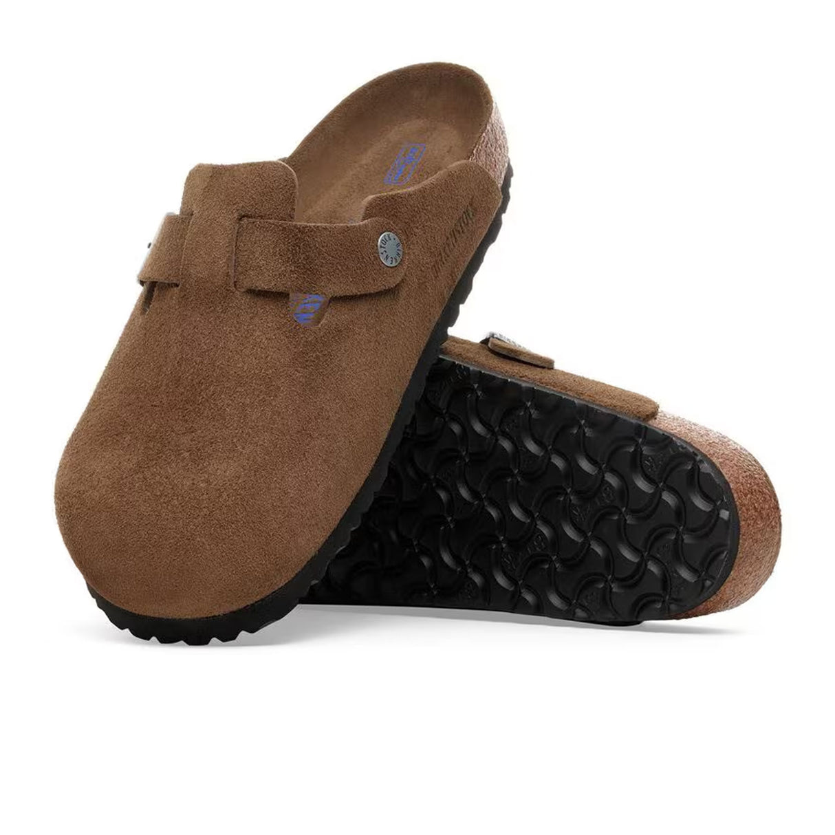 Birkenstock Boston Soft Footbed Clog (Women) - Dark Tea Suede Dress-Casual - Clogs & Mules - The Heel Shoe Fitters
