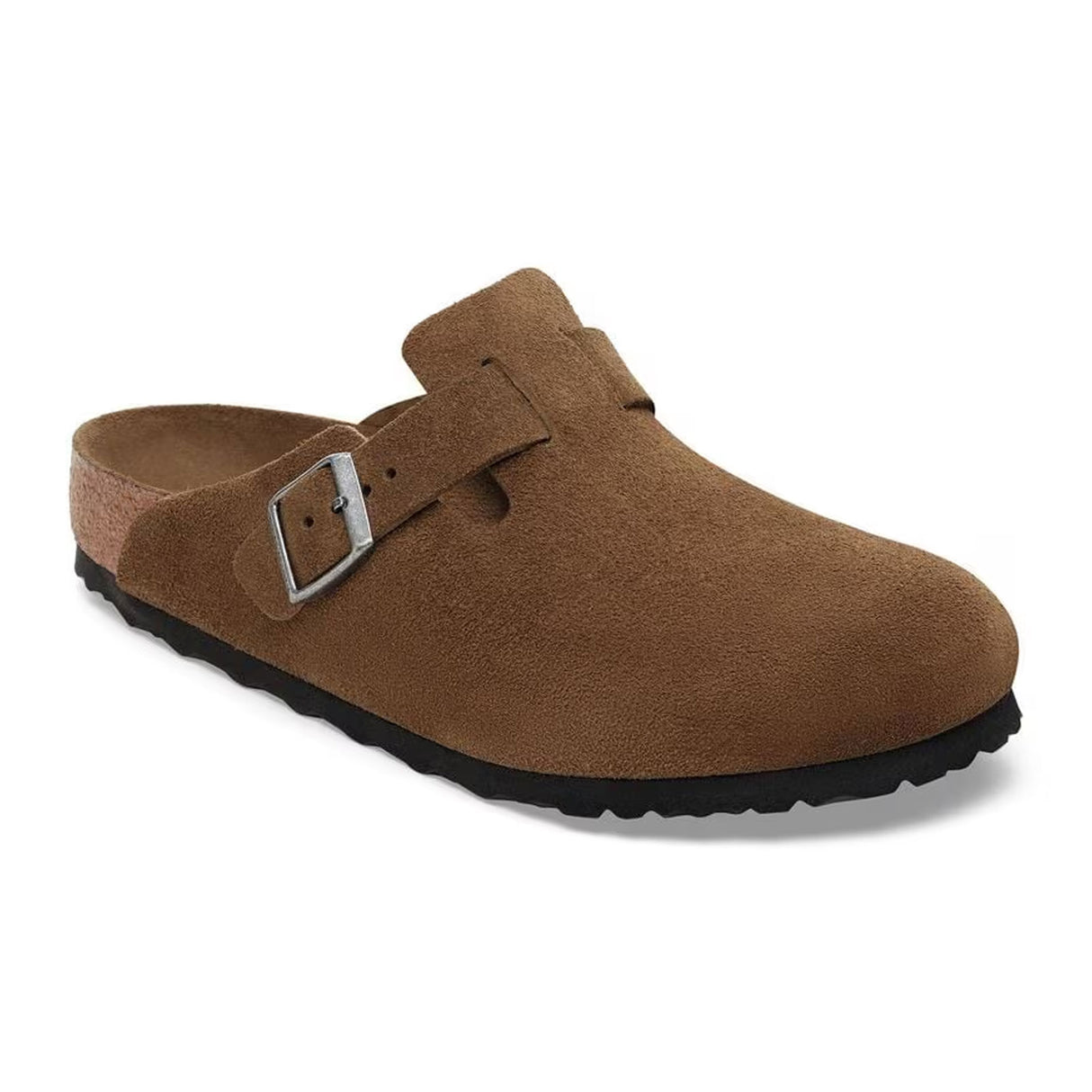 Birkenstock Boston Suede Soft Footbed Clog (Men) Dress-Casual - Clogs & Mules - The Heel Shoe Fitters