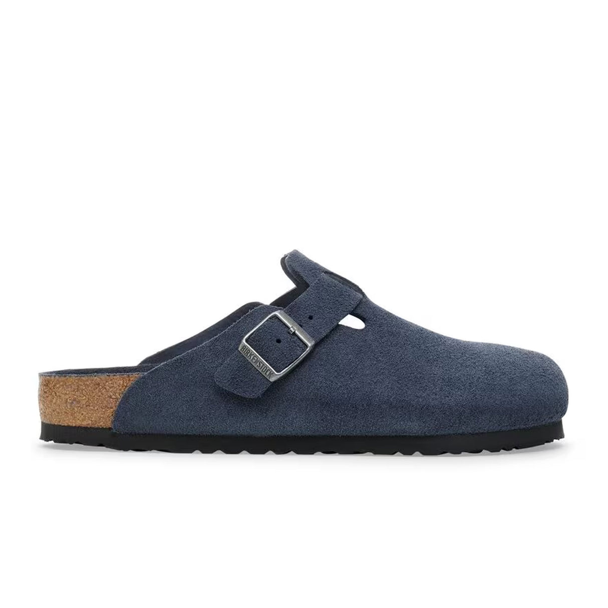 Birkenstock Boston Soft Footbed Clog (Men) - New Navy Suede Dress-Casual - Clogs & Mules - The Heel Shoe Fitters