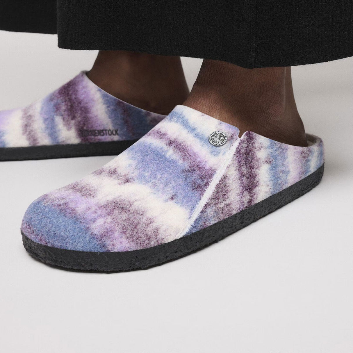 Birkenstock Zermatt Shearling Slipper (Women) - Mauve Multi Wool/Natural Shearling Dress-Casual - Slipper - The Heel Shoe Fitters