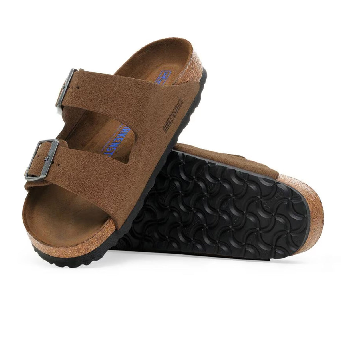 Birkenstock Arizona Soft Footbed Slide Sandal (Men) - Dark Tea Suede Sandal - Slide - The Heel Shoe Fitters