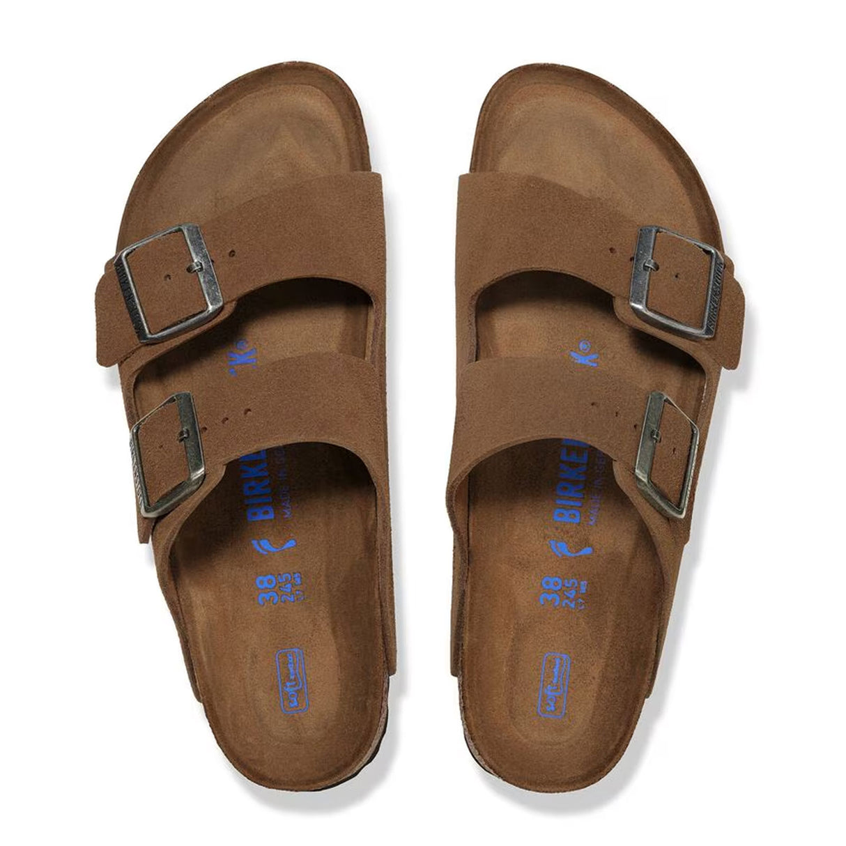 Birkenstock Arizona Soft Footbed Slide Sandal (Men) - Dark Tea Suede Sandal - Slide - The Heel Shoe Fitters