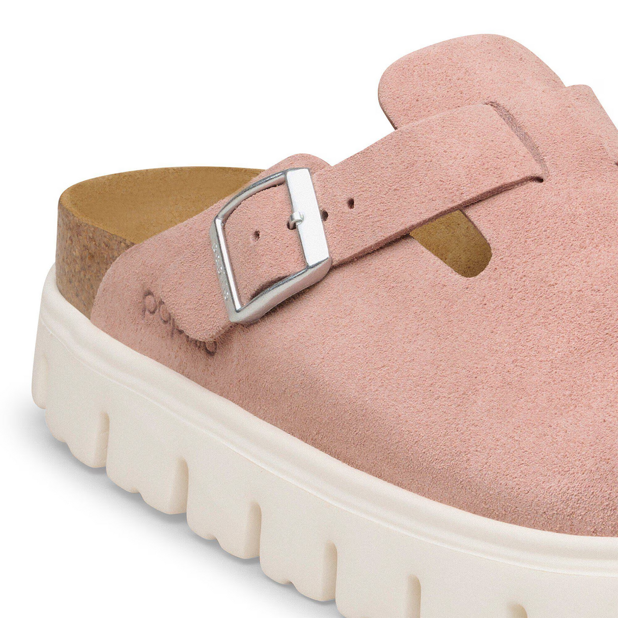 Birkenstock Boston Chunky Narrow Clog (Women) - Pink Clay Suede Dress-Casual - Clogs & Mules - The Heel Shoe Fitters