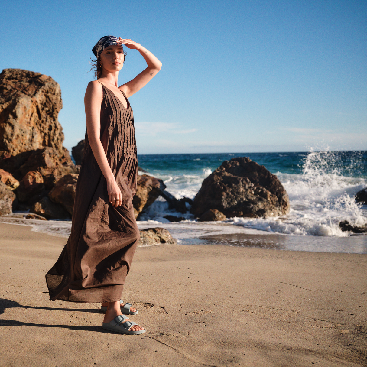 Birkenstock Arizona Big Buckle EVA Slide Sandal (Women) - Pure Sage