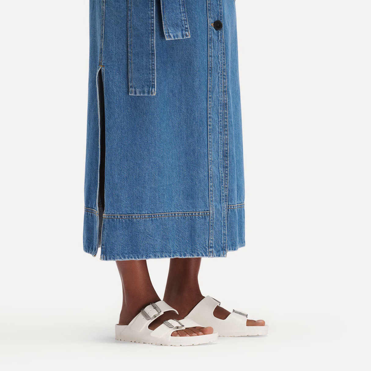 Birkenstock Arizona Stealth Buckle EVA Slide Sandal (Women) - White