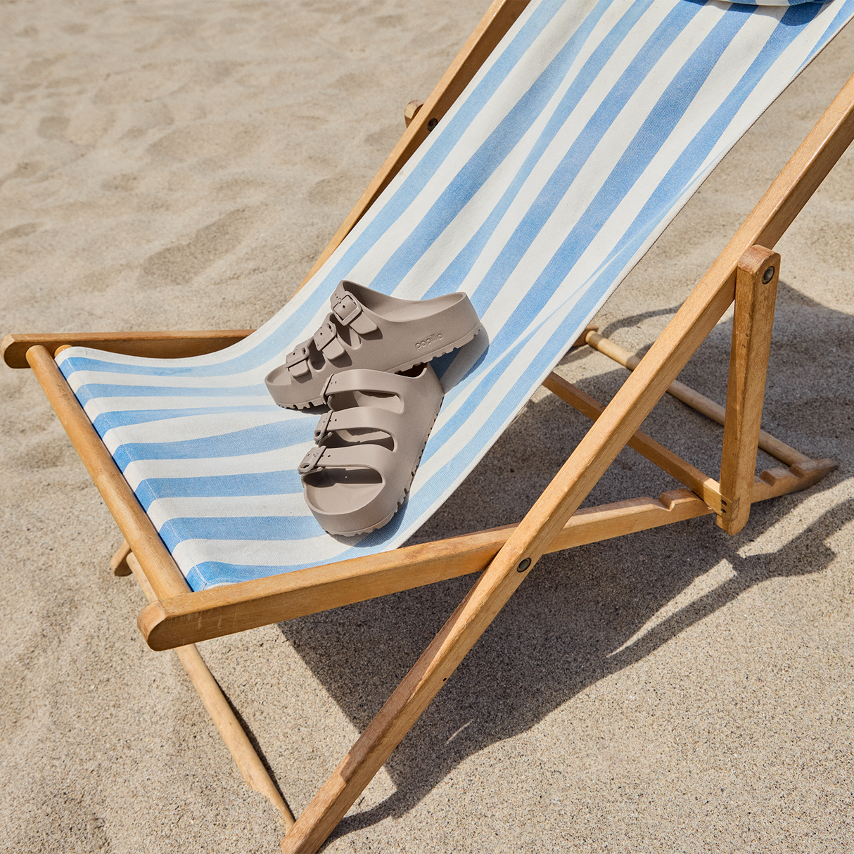 Birkenstock Florida III Flex Platform EVA Slide Sandal (Women) - Gray Taupe