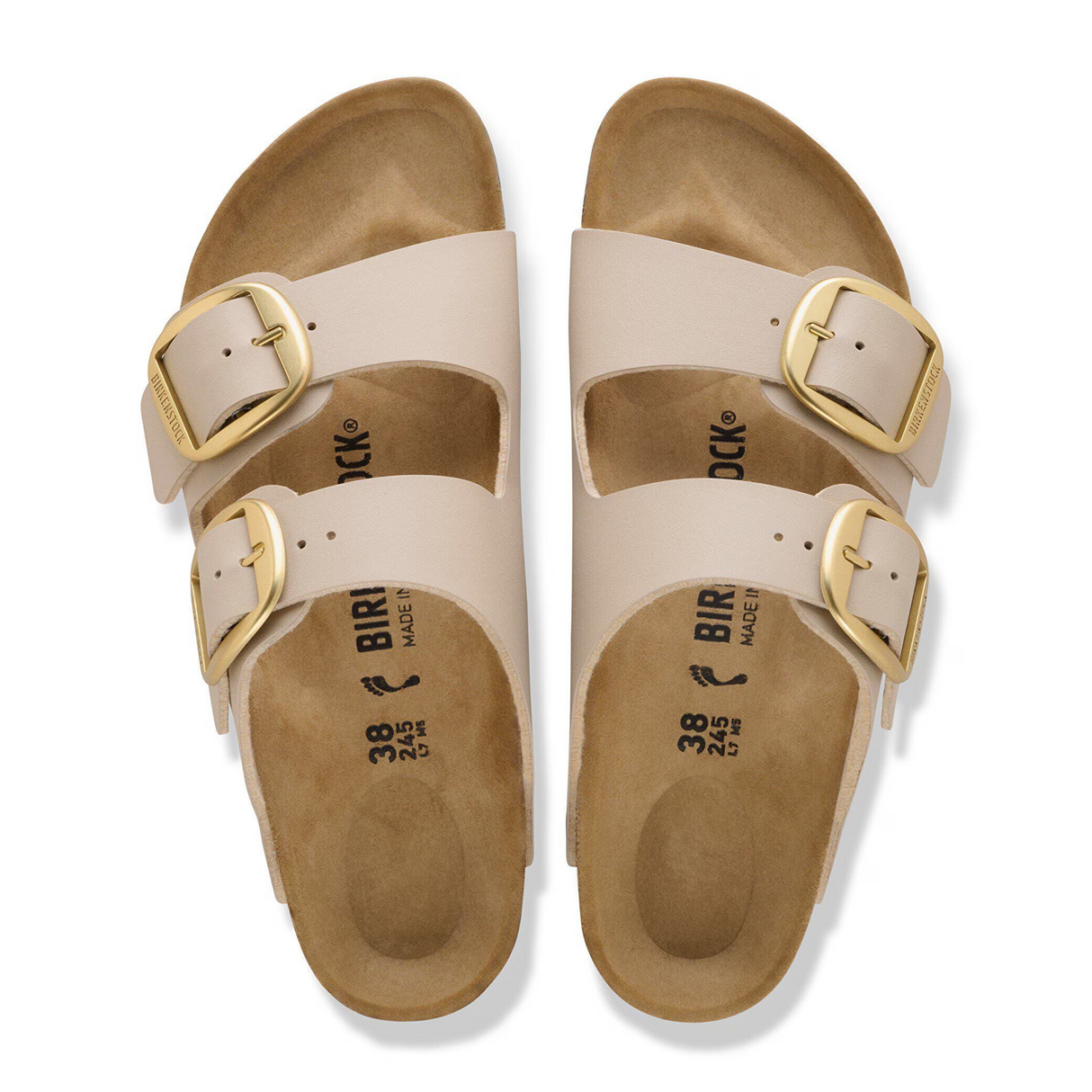 Birkenstock Arizona Big Buckle Narrow Slide Sandal (Women) - Sandcastle Birko-Flor Sandal - Slide - The Heel Shoe Fitters