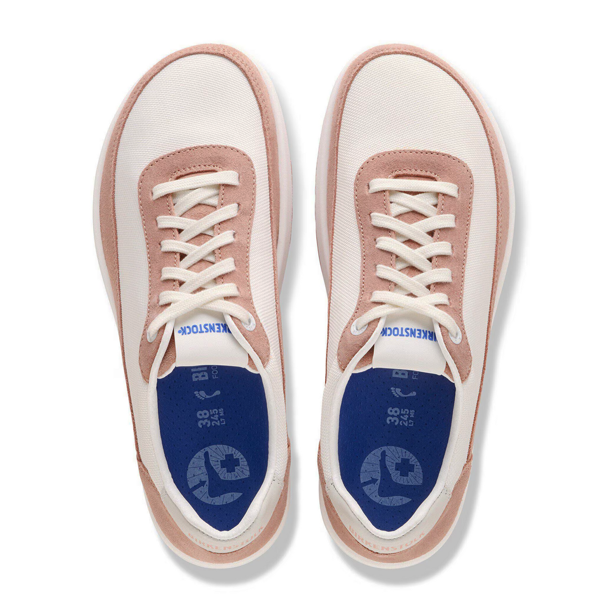 Birkenstock Honnef City Narrow Lace Up (Women) - Pink Clay/White Athletic - Casual - Lace Up - The Heel Shoe Fitters