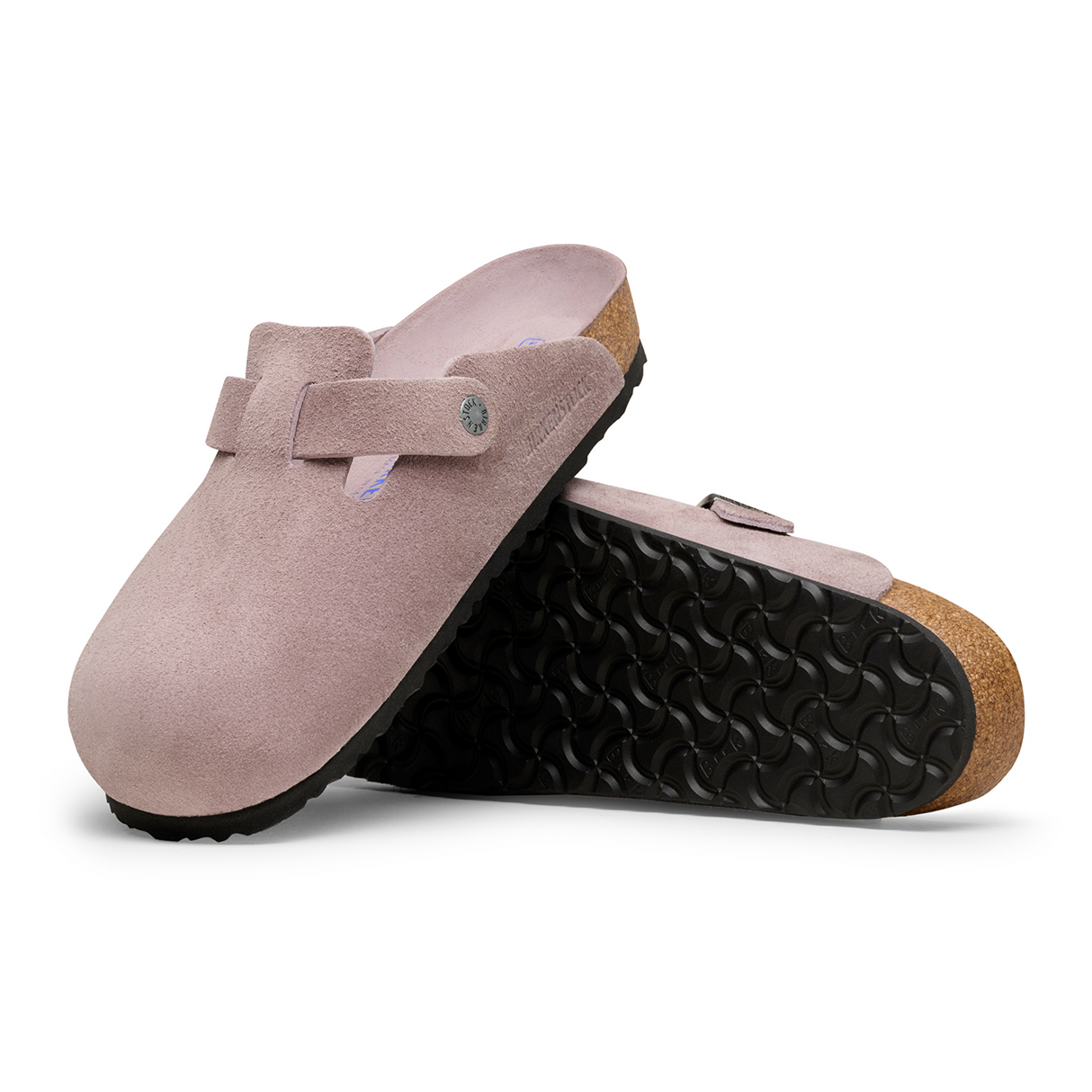 Birkenstock Boston Soft Footbed Clog (Women) - Faded Purple Suede